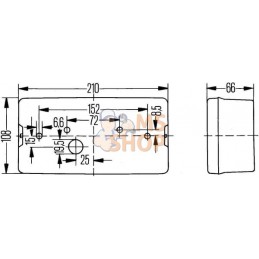 Feu arrière 210x108 droit Hella | HELLA Feu arrière 210x108 droit Hella | HELLAPR#511534