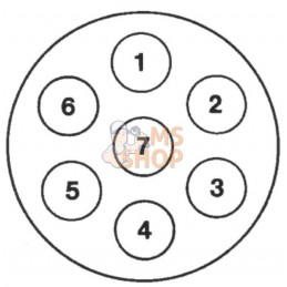Prise ISO 7- pôles Hella | HELLA Prise ISO 7- pôles Hella | HELLAPR#710559