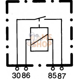 Mini-relais 24V 60A 4 pôles | HELLA Mini-relais 24V 60A 4 pôles | HELLAPR#522570