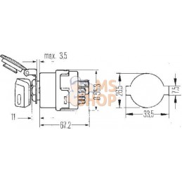 Commutateur de contact Hella | HELLA Commutateur de contact Hella | HELLAPR#522501