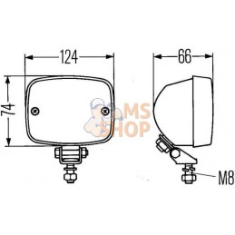 Feu anti-brouillard arrière 124x74mm | HELLA Feu anti-brouillard arrière 124x74mm | HELLAPR#511589