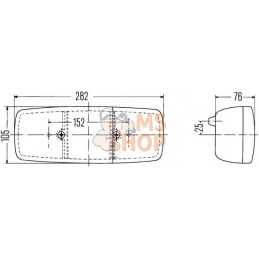 Feu arrière droit Hella 3 fonctions | HELLA Feu arrière droit Hella 3 fonctions | HELLAPR#511533