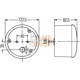 Feu de recul Hella 12/24V | HELLA Feu de recul Hella 12/24V | HELLAPR#511562