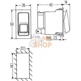 Interrupteur S 23 I-0 | HELLA Interrupteur S 23 I-0 | HELLAPR#522704