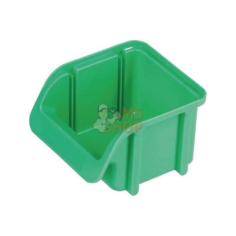Boîte de rangement 100x115x75mm, capacité 0,46l, polypropylène vert, Linbin no.1 de Hünersdorff | HÜNERSDORFF Boîte de rangement