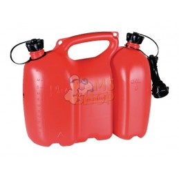 Jerrican double 6 + 3 litres rouge professionnel | HÜNERSDORFF Jerrican double 6 + 3 litres rouge professionnel | HÜNERSDORFFPR#