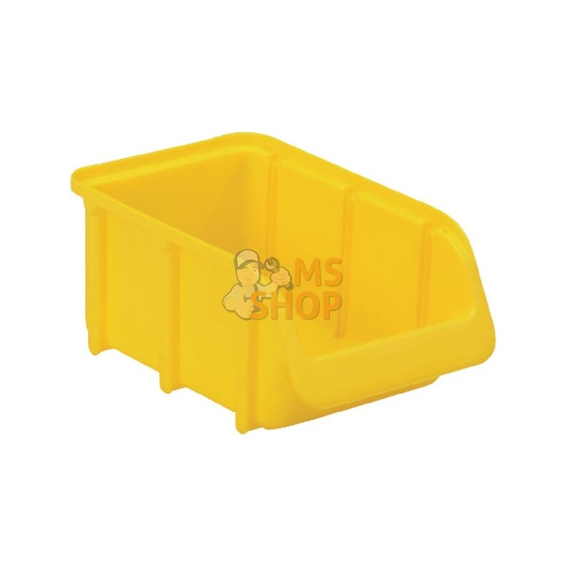Boîte de rangement 100x165x75mm, capacité 0,73l, polypropylène jaune, Linbin no.2 de Hünersdorff | HÜNERSDORFF Boîte de rangemen