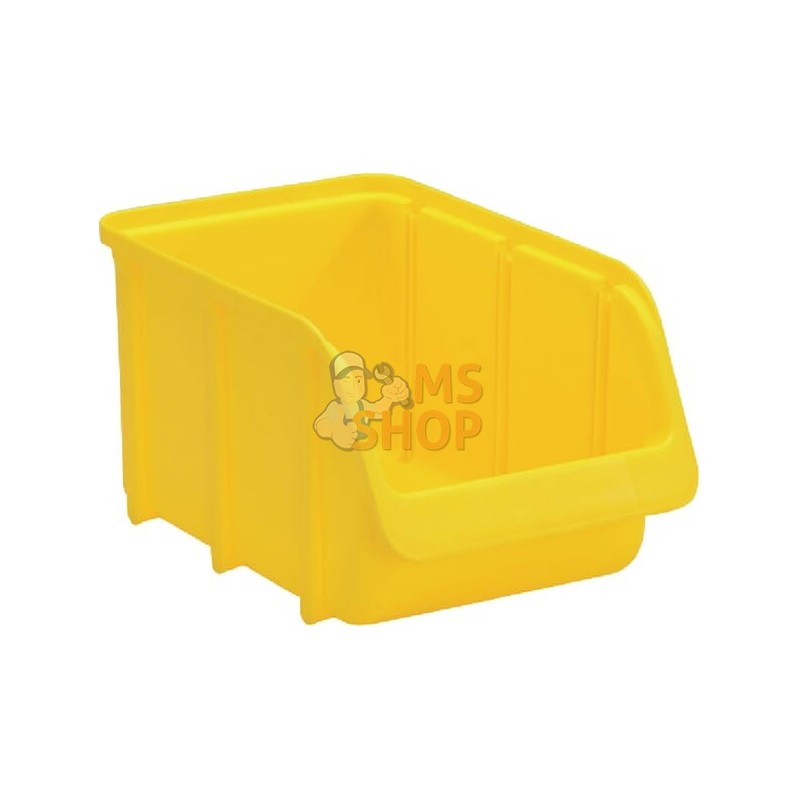 Boîte de rangement 145x240x125mm, capacité 3l, polypropylène jaune, Linbin no.3 de Hünersdorff | HÜNERSDORFF Boîte de rangement 