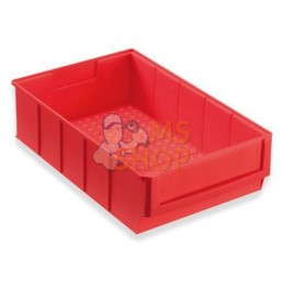 Conteneur polypropylène rouge 3,4L 300x183x81mm Hünersdorff | HÜNERSDORFF Conteneur polypropylène rouge 3,4L 300x183x81mm Hüners