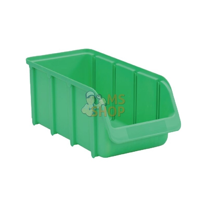 Boîte de rangement 146x318x127mm, capacité 4,24l, polypropylène vert, Linbin no.3L de Hünersdorff | HÜNERSDORFF Boîte de rangeme