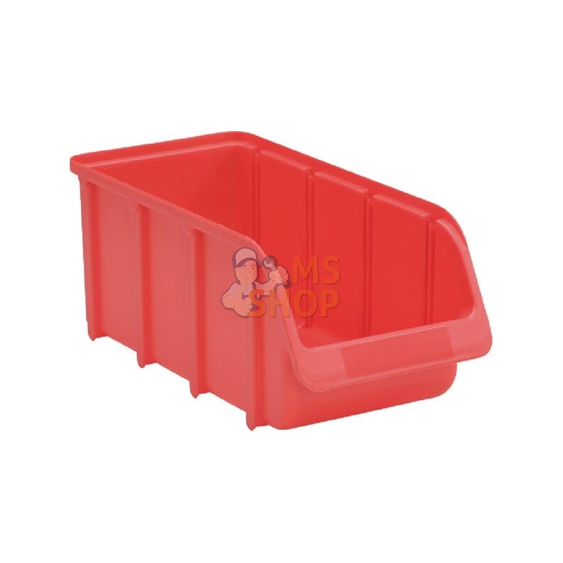 Boîte de rangement 146x318x127mm, capacité 4,24l, polypropylène rouge, Linbin no.3L de Hünersdorff | HÜNERSDORFF Boîte de rangem