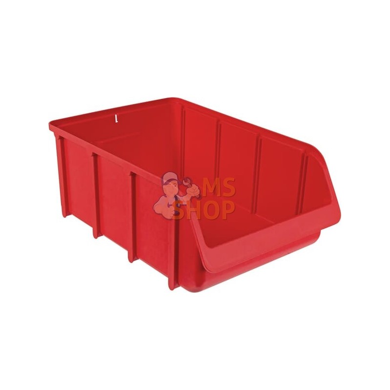 Boîte de rangement 315x495x185mm, capacité 19,27l, polypropylène rouge, Linbin no.5 de Hünersdorff | HÜNERSDORFF Boîte de rangem