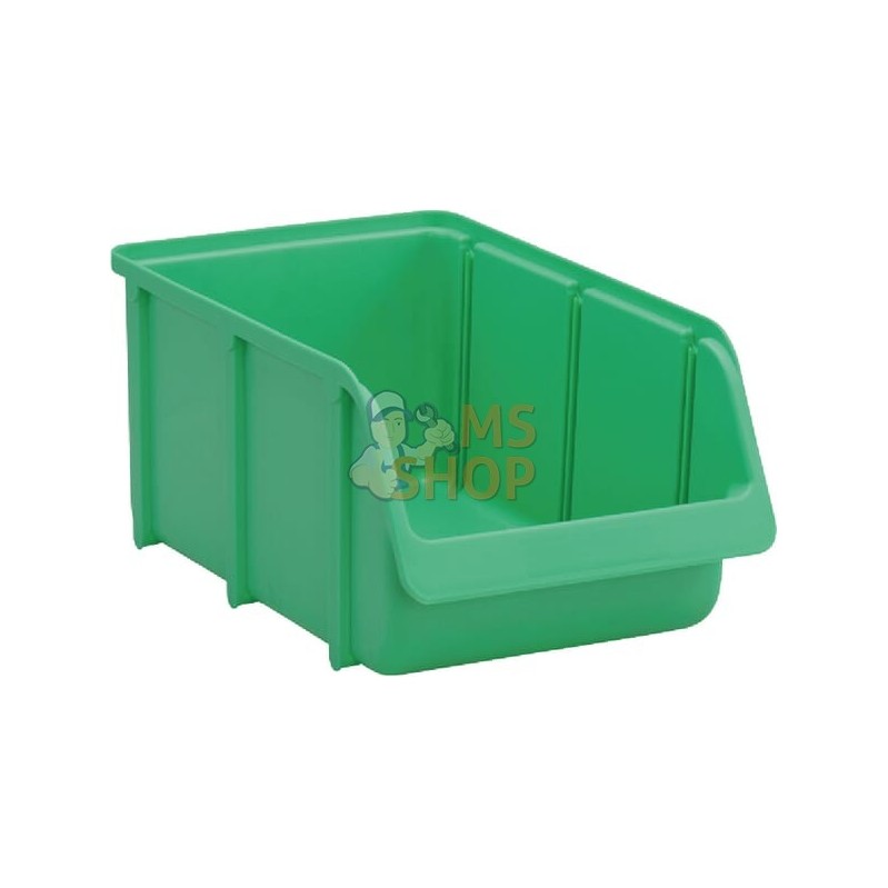 Boîte de rangement 205x335x155mm, capacité 7l, polypropylène vert, Linbin no.4 de Hünersdorff | HÜNERSDORFF Boîte de rangement 2