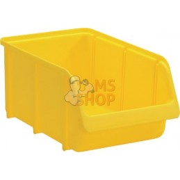 Boîte de rangement 205x335x155mm, capacité 7l, polypropylène jaune, Linbin no.4 de Hünersdorff | HÜNERSDORFF Boîte de rangement 