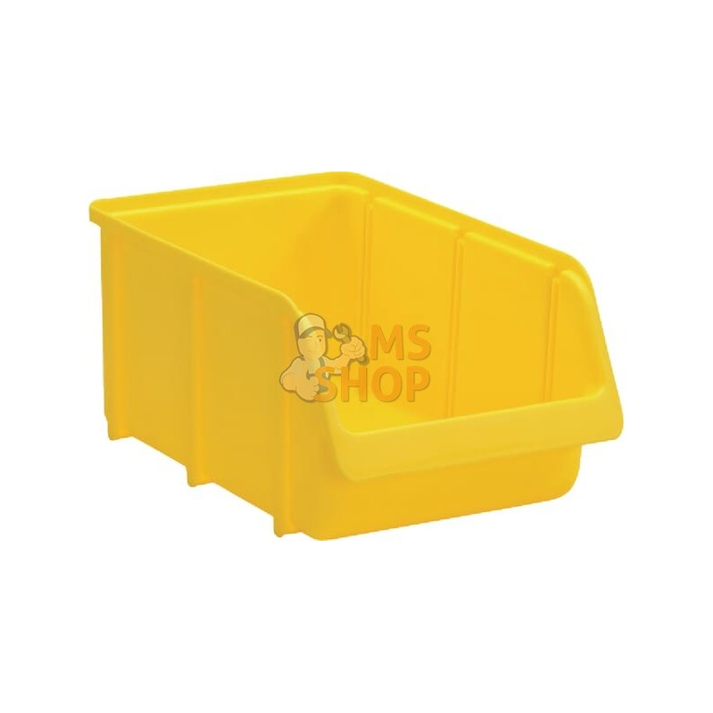 Boîte de rangement 205x335x155mm, capacité 7l, polypropylène jaune, Linbin no.4 de Hünersdorff | HÜNERSDORFF Boîte de rangement 