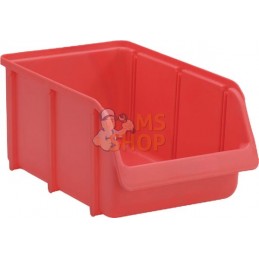 Boîte de rangement 205x335x155mm, capacité 7l, polypropylène rouge, Linbin no.4 de Hünersdorff | HÜNERSDORFF Boîte de rangement 