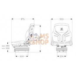 Siège Compacto Basic W PVC | GRAMMER Siège Compacto Basic W PVC | GRAMMERPR#908519