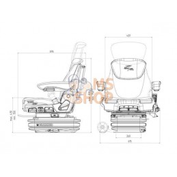 Siège Maximo XT Evolution Active nouveau design tissu Grammer | GRAMMER Siège Maximo XT Evolution Active nouveau design tissu Gr