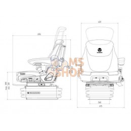 Siège Maximo Evolution Dynamic nouveau design tissu Grammer | GRAMMER Siège Maximo Evolution Dynamic nouveau design tissu Gramme