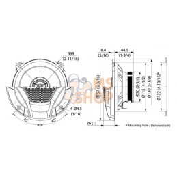 Ensemble de haut-parleurs 130 mm 40 W/260 W | JVC KENWOOD Ensemble de haut-parleurs 130 mm 40 W/260 W | JVC KENWOODPR#925025