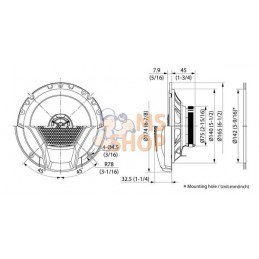 Ensemble de haut-parleurs 170 mm 50 W/300 W | JVC KENWOOD Ensemble de haut-parleurs 170 mm 50 W/300 W | JVC KENWOODPR#925026