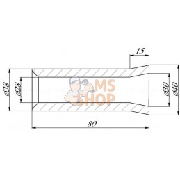Douille conique pour dent Ø30 mm | KRAMP Douille conique pour dent Ø30 mm | KRAMPPR#507649