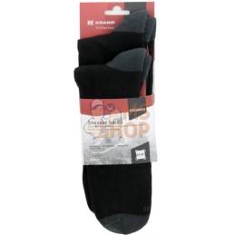Chaussettes de sport basses noires 43-46, 2 paires | KRAMP Chaussettes de sport basses noires 43-46, 2 paires | KRAMPPR#926023
