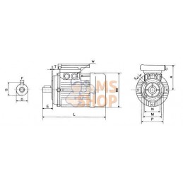 Mot.él. 2,2kW-3000t/m-B14-230V | KRAMP Mot.él. 2,2kW-3000t/m-B14-230V | KRAMPPR#596876