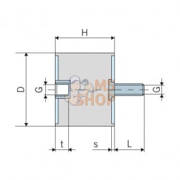 Silent bloc vibrations TYPE B | KRAMP Silent bloc vibrations TYPE B | KRAMPPR#799348