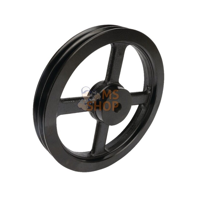 Poulie pour courroie trapézoïdale 2 rainures B ou SPB diamètre 307 mm Kramp | KRAMP Poulie pour courroie trapézoïdale 2 rainures Poulie pour courroie trapézoïdale 2 rainures B ou SPB diamètre 307 mm Kramp | KRAMP Poulie pour courroie trapézoïdale 2 rainures