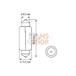 Ampoule 12V 18W SV8,5 | KRAMP Ampoule 12V 18W SV8,5 | KRAMPPR#775277