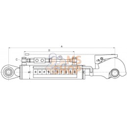 Barre de relevage hydraulique TCVHN, 620 mm cat.2 | KRAMP Barre de relevage hydraulique TCVHN, 620 mm cat.2 | KRAMPPR#707444