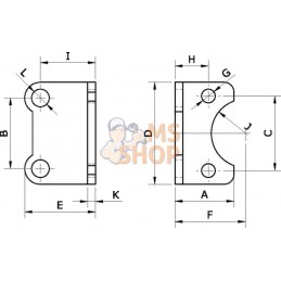 Fixation sur pied | KRAMP Fixation sur pied | KRAMPPR#564986