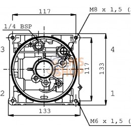 Bride centrale MPP 5 trous | KRAMP Bride centrale MPP 5 trous | KRAMPPR#506584