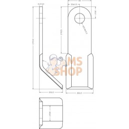 Fléau 60x8x210, D25, AD/Desvo | KRAMP Fléau 60x8x210, D25, AD/Desvo | KRAMPPR#882668