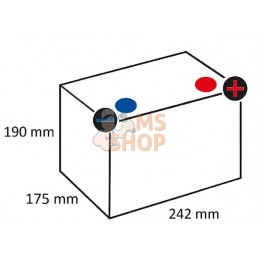 Batterie 12V 55Ah 480A Kramp | KRAMP Batterie 12V 55Ah 480A Kramp | KRAMPPR#506651