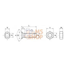 Boulon M10x40 | KRAMP Boulon M10x40 | KRAMPPR#775801