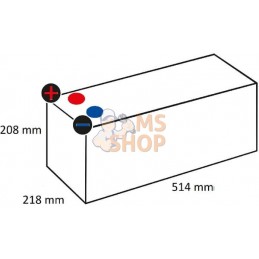 Batterie 12V 130Ah 680A Kramp | KRAMP Batterie 12V 130Ah 680A Kramp | KRAMPPR#506456