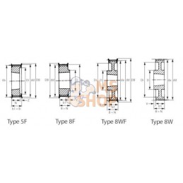 Poulie pour courroie dentée Taperlock 1615 | KRAMP Poulie pour courroie dentée Taperlock 1615 | KRAMPPR#800348