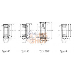 Poulie pour courroie dentée Taperlock 1615 | KRAMP Poulie pour courroie dentée Taperlock 1615 | KRAMPPR#800348
