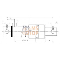 Vérin SE 40-250/382- fond | KRAMP Vérin SE 40-250/382- fond | KRAMPPR#843290