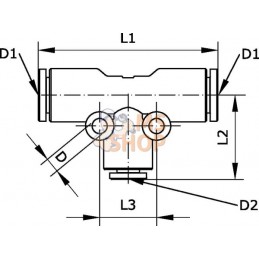 Passage racc. enfichable en T | KRAMP Passage racc. enfichable en T | KRAMPPR#882244