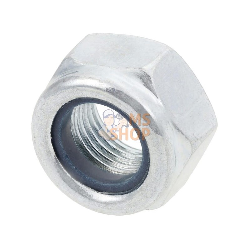 Ecrou hexagonal autobloquant à bague nylon DIN985 M12x1.25 Kramp | KRAMP Ecrou hexagonal autobloquant à bague nylon DIN985 M12x1