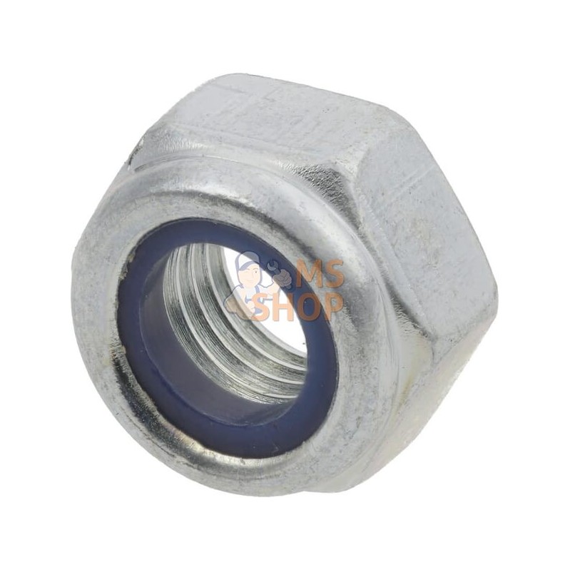 Ecrou hexagonal autobloquant à bague nylon DIN985 M10x1.50 Kramp | KRAMP Ecrou hexagonal autobloquant à bague nylon DIN985 M10x1