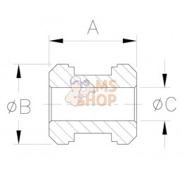 Piston DS25 alésage 25 | KRAMP Piston DS25 alésage 25 | KRAMPPR#565394