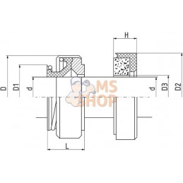Rotor, joint de pompe à eau | KRAMP Rotor, joint de pompe à eau | KRAMPPR#729252