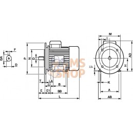 Moteur électrique 0,55 kW | KRAMP Moteur électrique 0,55 kW | KRAMPPR#596895