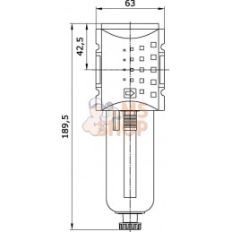 Filtre à air comprimé 1/2" | KRAMP Filtre à air comprimé 1/2" | KRAMPPR#650426