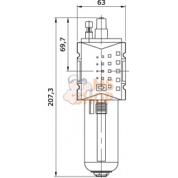 Lubrificateur d'air comp. 1/2" | KRAMP Lubrificateur d'air comp. 1/2" | KRAMPPR#650404