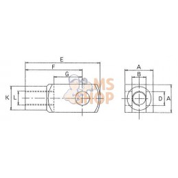 Chappe femelle G6 x 12 M6x1 | KRAMP Chappe femelle G6 x 12 M6x1 | KRAMPPR#650303